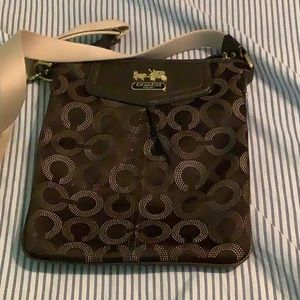 Coach Madison dotted opt art swing bag